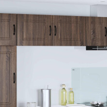Berkfield Dishwasher Panel Kalmar 2 pcs Brown Oak 50 x 31 x 40 cm