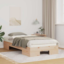 Berkfield Bed Frame Brown 90 x 200 cm