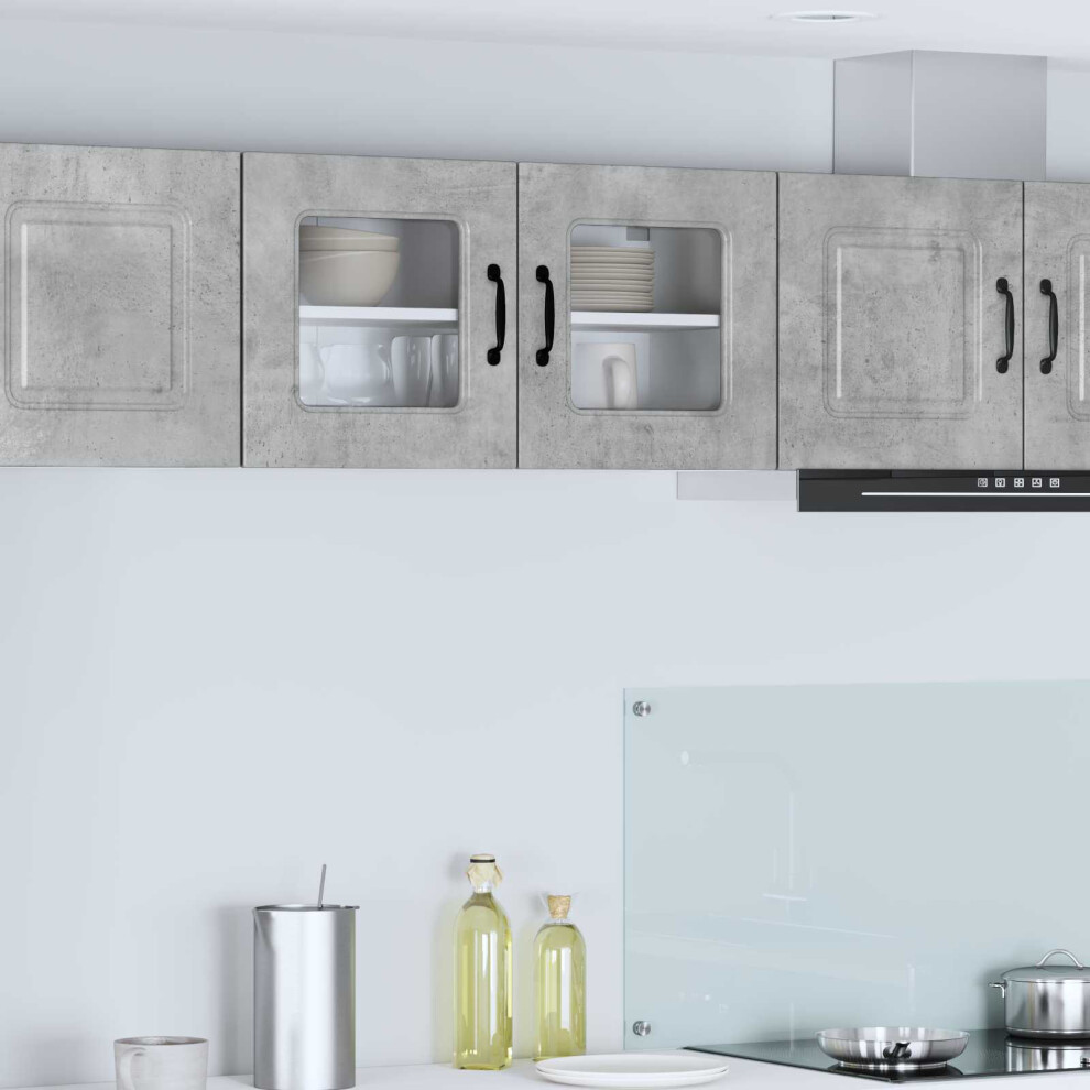 Berkfield Dishwasher Panel Kalmar Concrete Grey 80 X 31 X 40 Cm 4386330854800
