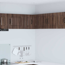 Berkfield Dishwasher Panel with Storage Kalmar Brown Oak 57 x 57 x 40 cm