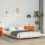 Berkfield Bed Frame Wax Brown 135 x 190 cm Solid Pine Wood 1