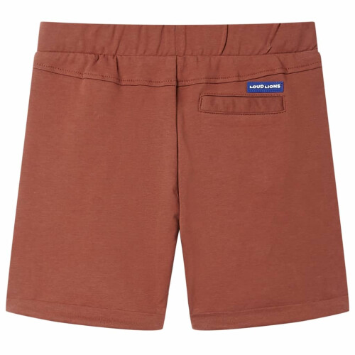 Kids' Shorts with Drawstring Brown 128 1