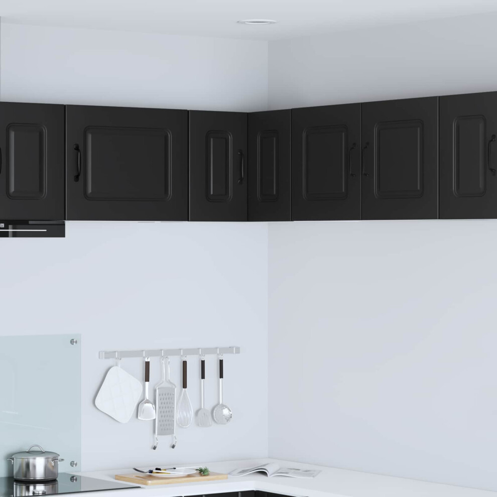 Berkfield Dishwasher Panel Kalmar Black 57 X 57 X 40 Cm Engineered Wood 8400090790553