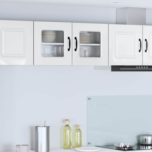 Berkfield Dishwasher Panel Kalmar High Gloss White 80 x 31 x 40 cm
