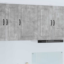 Berkfield Dishwasher Panel Kalmar Concrete Grey 50 x 31 x 80 cm