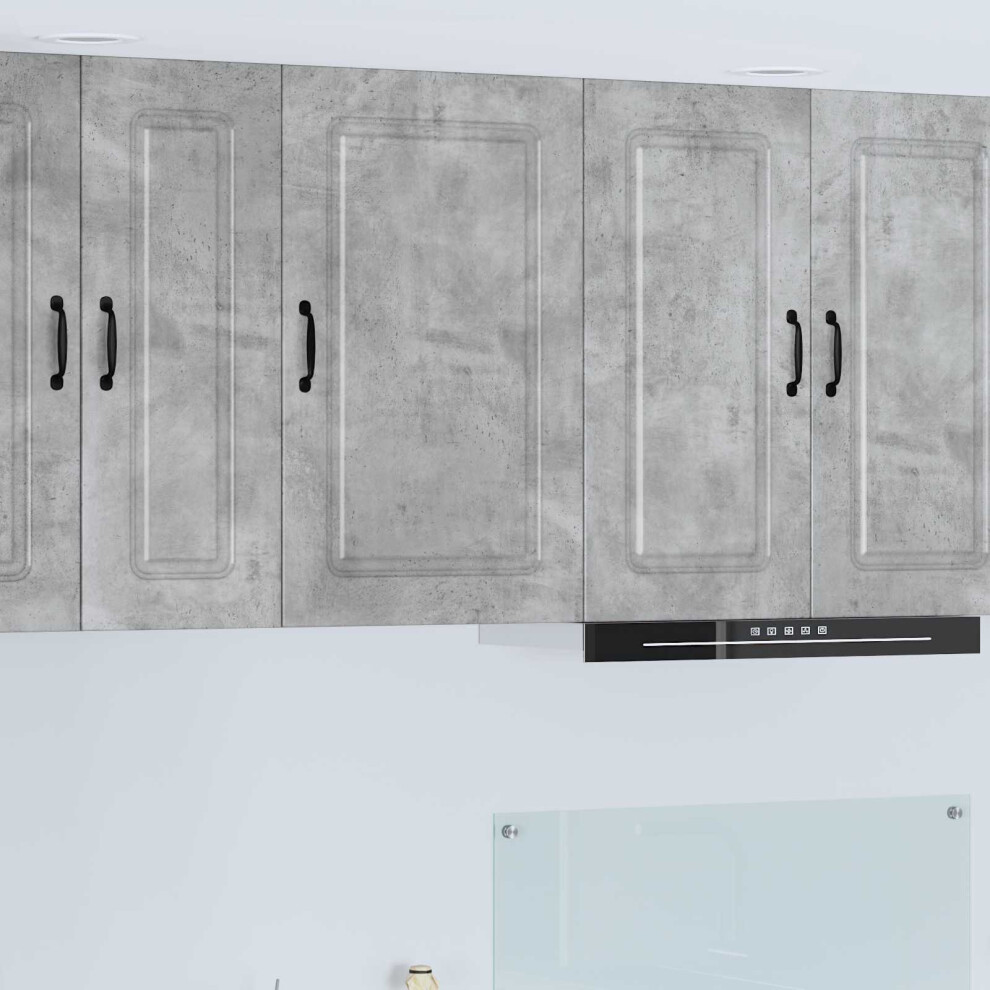 Berkfield Dishwasher Panel Kalmar Concrete Grey 50 X 31 X 80 Cm 977149158940