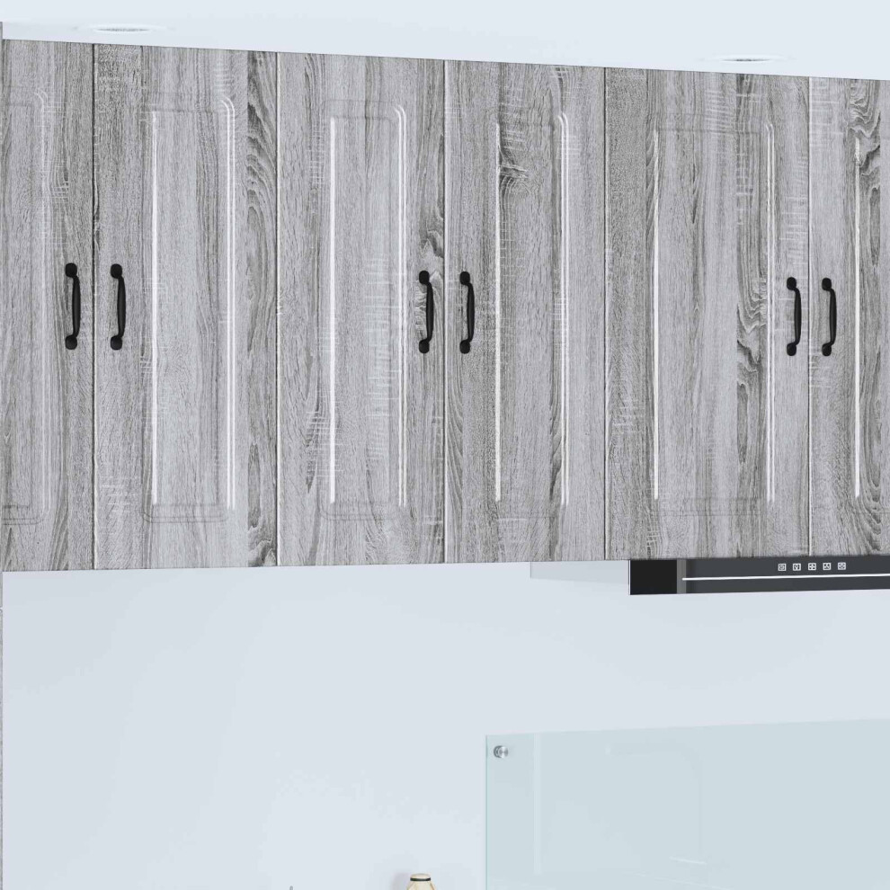 Berkfield Dishwasher Panel Kalmar Grey Sonoma 60 X 31 X 80 Cm 4351253277555