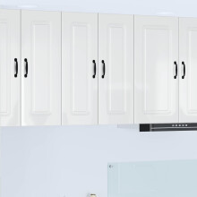 Berkfield Dishwasher Panel Kalmar High Gloss White 30 x 31 x 80 cm