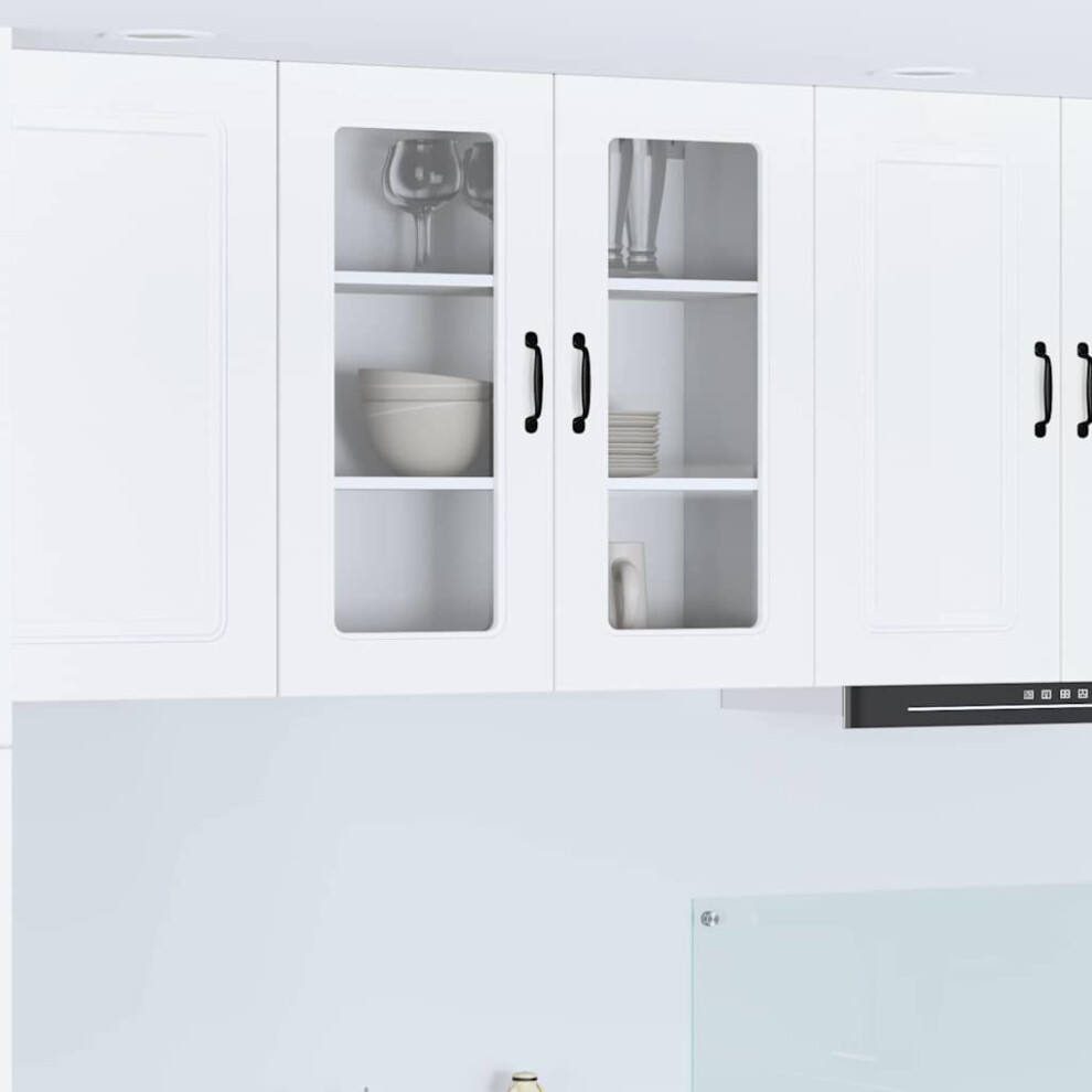Berkfield Dishwasher Panel Kalmar White 80 X 31 X 80 Cm Engineered Wood 6908792226674