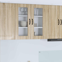 Berkfield Dishwasher Panel with Storage Kalmar Sonoma Oak 80 x 31 x 80 cm