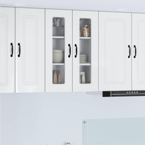 Berkfield Dishwasher Panel Kalmar High Gloss White 60 x 31 x 80 cm