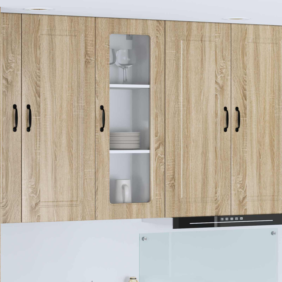 Berkfield Dishwasher Panel Kalmar Sonoma Oak 40 X 31 X 100 Cm 8605949129571