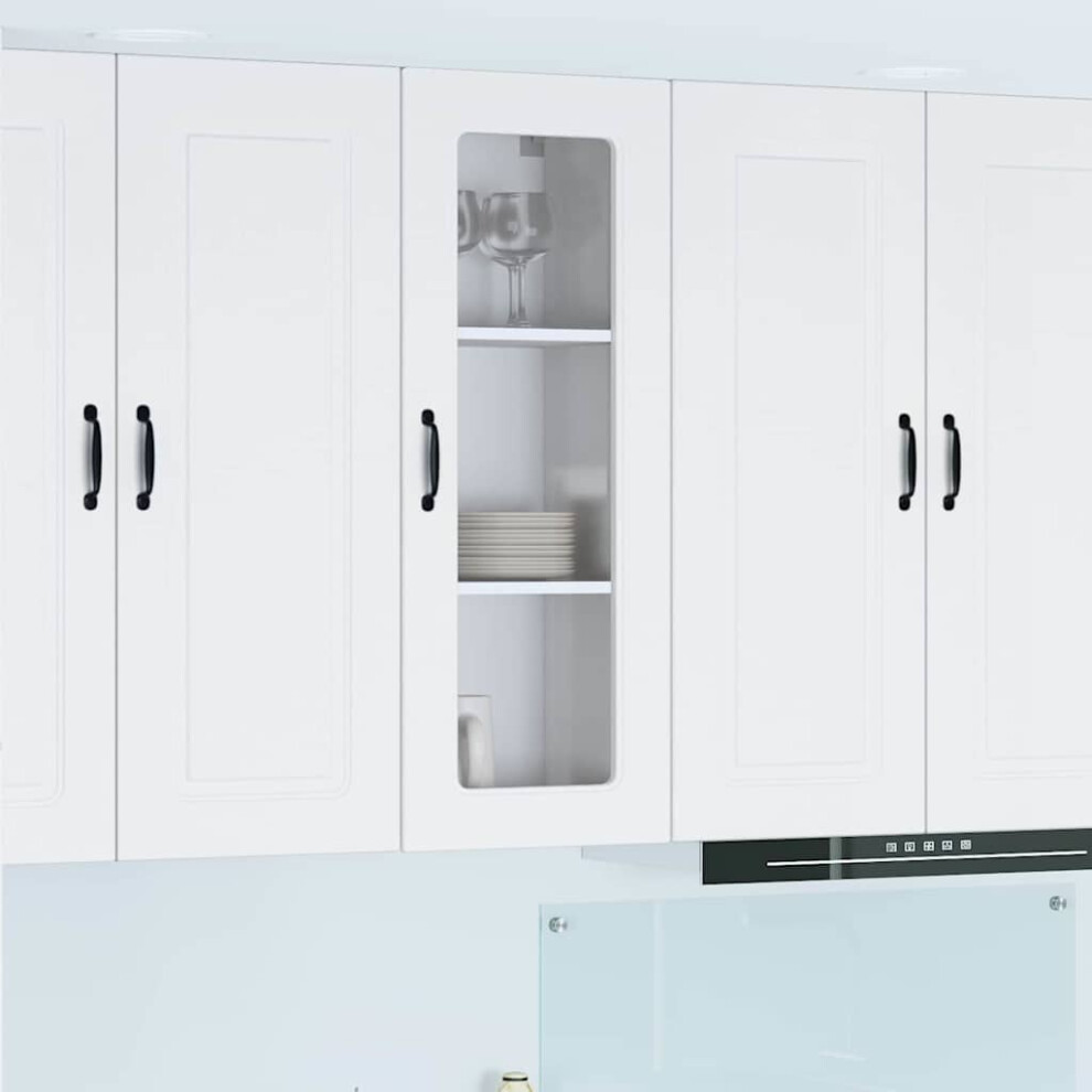 Berkfield Dishwasher Panel Kalmar White 40 X 31 X 100 Cm Engineered Wood 7012230210039