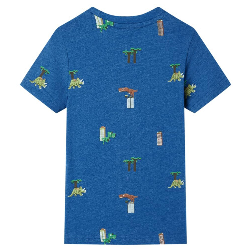 Kids' T-shirt Dark Blue Melange 104 1