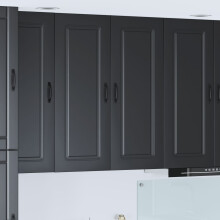 Berkfield Dishwasher Panel Kalmar Black 80 x 31 x 100 cm Engineered Wood