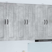 Berkfield Dishwasher Panel Kalmar Concrete Grey 60 x 31 x 100 cm
