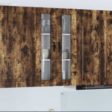 Berkfield Dishwasher Panel Kalmar Smoked Oak 60 x 31 x 100 cm