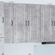 Berkfield Dishwasher Panel Kalmar Concrete Grey 80 x 31 x 100 cm