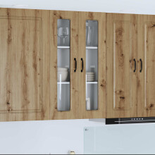 Berkfield Dishwasher Panel Kalmar Artisan Oak 60 x 31 x 100 cm