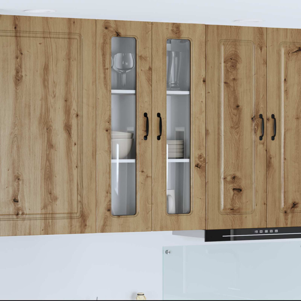 Berkfield Dishwasher Panel Kalmar Artisan Oak 60 X 31 X 100 Cm 060006152516