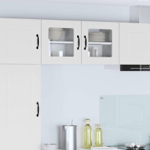 Berkfield Dishwasher Panel Lucca 2 pcs White 40 x 31 x 40 cm