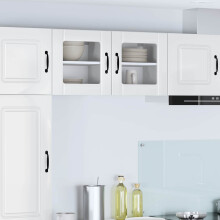 Berkfield Dishwasher Panel Lucca 2 pcs High Gloss White 40 x 31 x 40 cm