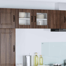 Berkfield Dishwasher Panel Lucca Brown Oak 40 x 31 x 40 cm