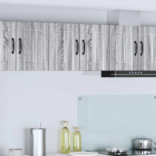 Berkfield Dishwasher Panel Lucca 2 pcs Grey Sonoma 30 x 31 x 40 cm