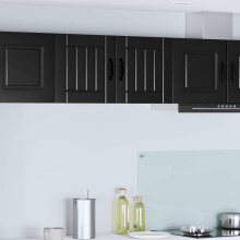 Berkfield Dishwasher Panel Lucca Black 40 x 31 x 40 cm Engineered Wood