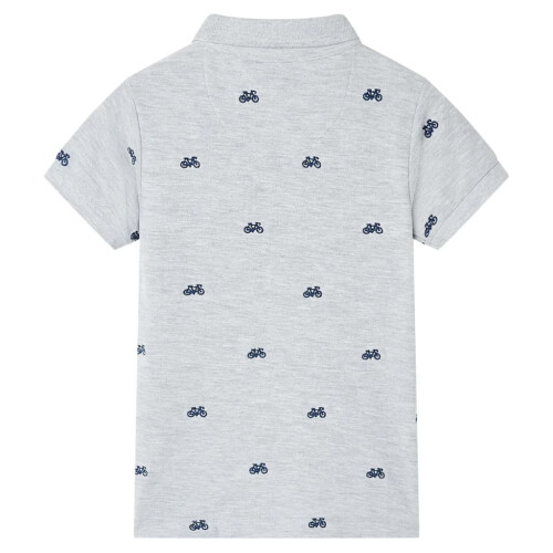 Kids' Polo Shirt† Grey Melange 128 1