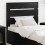 Berkfield Headboard Black Oak Engineered Wood 1