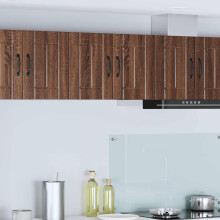 Berkfield Dishwasher Panel Lucca Brown Oak 30 x 31 x 40 cm