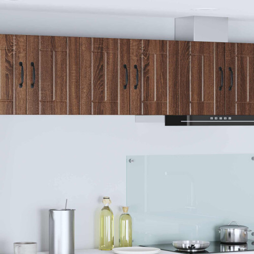 Berkfield Dishwasher Panel Lucca Brown Oak 30 x 31 x 40 cm