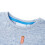 Kids' T-shirt Blue Melange 104 3