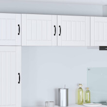 Berkfield Dishwasher Panel Lucca 2 pcs White 50 x 31 x 40 cm