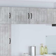 Berkfield Dishwasher Panel Lucca 2 pcs Concrete Grey 50 x 31 x 40 cm
