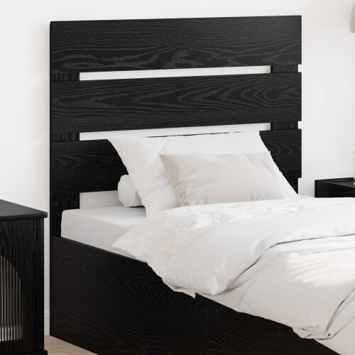 Berkfield Headboard Black Oak Engineered Wood