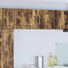 Berkfield Dishwasher Panel Lucca 2 pcs Smoked Oak 50 x 31 x 40 cm
