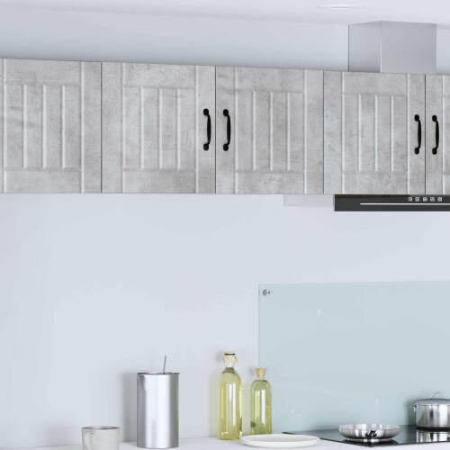Berkfield Dishwasher Panel Lucca Concrete Grey 80 x 31 x 40 cm