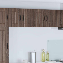 Berkfield Kitchen Wall Cabinets Lucca 2 pcs Brown Oak 60 x 31 x 40 cm