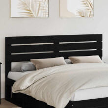 Berkfield Headboard Black Oak Engineered wood