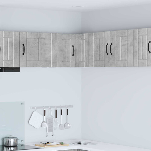 Berkfield Dishwasher Panel Lucca Concrete Grey 57 x 57 x 40 cm