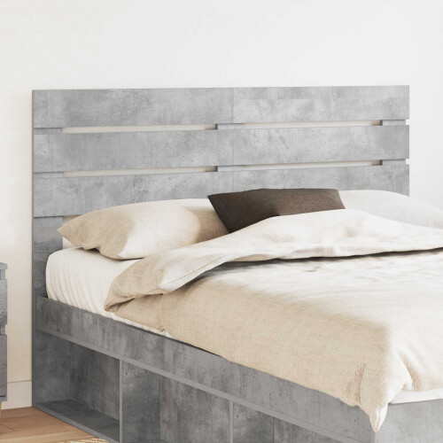 Berkfield Headboard Concrete Grey Engineered wood