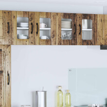 Berkfield Dishwasher Panel Lucca 2 pcs Old Wood 60 x 31 x 40 cm