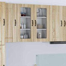 Berkfield Dishwasher Panel Lucca 2 pcs Sonoma Oak 40 x 31 x 80 cm