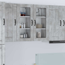Berkfield Dishwasher Panel Lucca Concrete Grey 40 x 31 x 80 cm