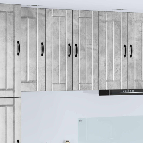 Berkfield Dishwasher Panel Lucca Concrete Grey 30 x 31 x 80 cm