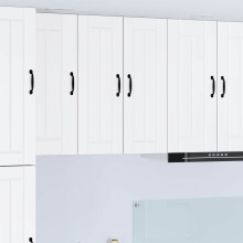 Berkfield Dishwasher Panel Lucca 2 pcs White 30 x 31 x 80 cm
