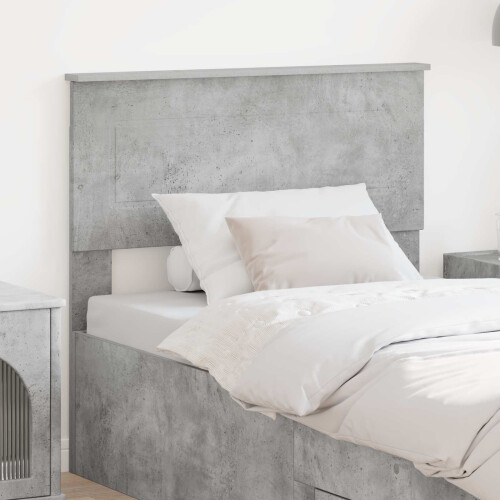 Berkfield Headboard Concrete Grey Engineered wood