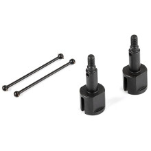 Fluorescent Green RC Drive Shaft and Dog Bone Shaft Set for 1/8 HPI Savage XL Flux Truck, Durable Corrosion‑Resistant